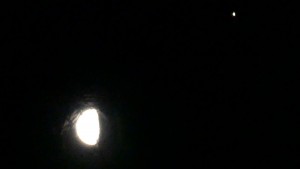 2016年1月1日の月と木星