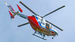 山口県の防災ヘリJA21YA